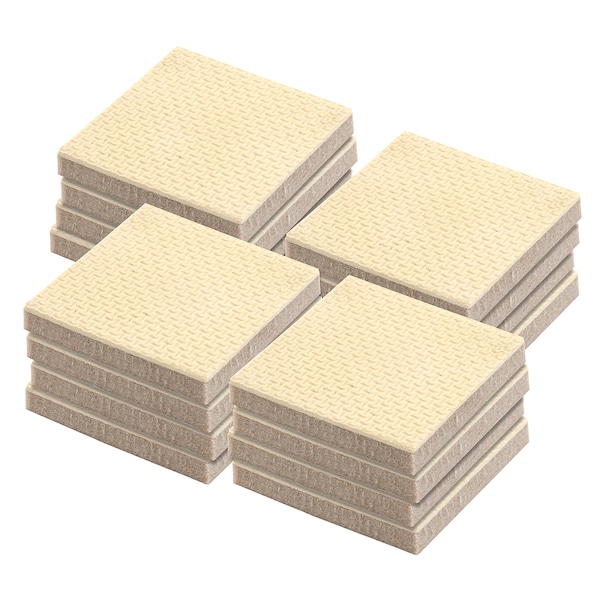 Prime-Line Heavy-Duty Non-Slip Furniture Pads, 1/4 in. Thick x 2 in. x 2 in 16 Pack MP76727 - main